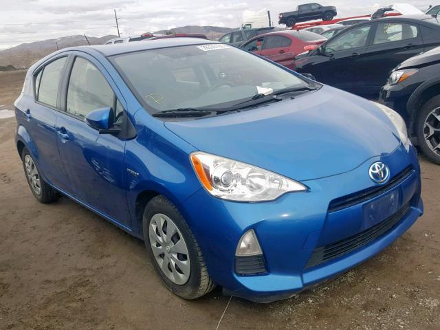 JTDKDTB33D1039381 - 2013 TOYOTA PRIUS C BLUE photo 1