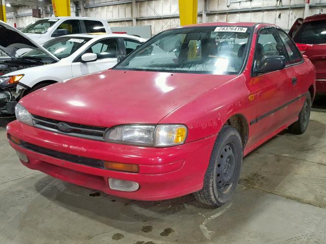 JF1GM2350SB406184 - 1995 SUBARU IMPREZA L RED photo 2