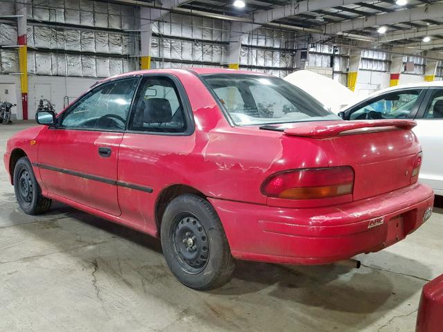 JF1GM2350SB406184 - 1995 SUBARU IMPREZA L RED photo 3