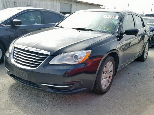 1C3CCBAB1EN213506 - 2014 CHRYSLER 200 LX BLACK photo 2