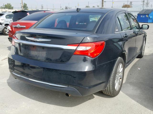 1C3CCBAB1EN213506 - 2014 CHRYSLER 200 LX BLACK photo 4