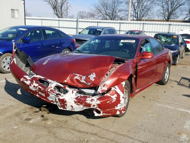 1G2WK52J72F127419 - 2002 PONTIAC GRAND PRIX MAROON photo 2