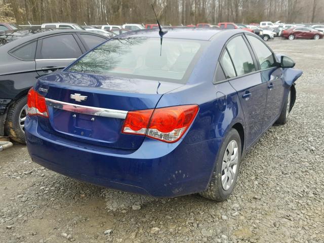 1G1PA5SH6D7228568 - 2013 CHEVROLET CRUZE LS BLUE photo 4