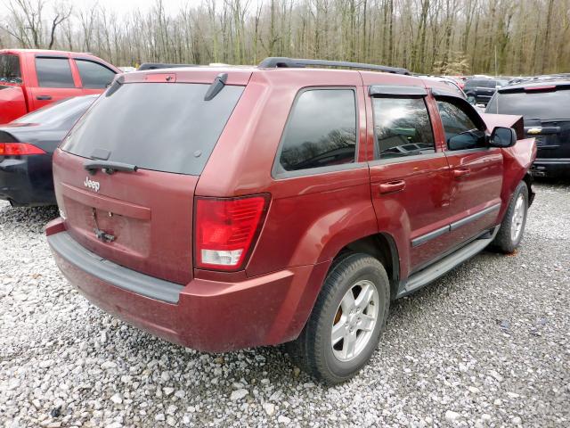 1J8GR48K47C500603 - 2007 JEEP GRAND CHER RED photo 4