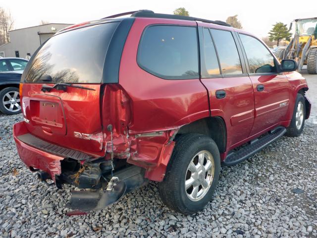 1GKDS13S852151277 - 2005 GMC ENVOY MAROON photo 4