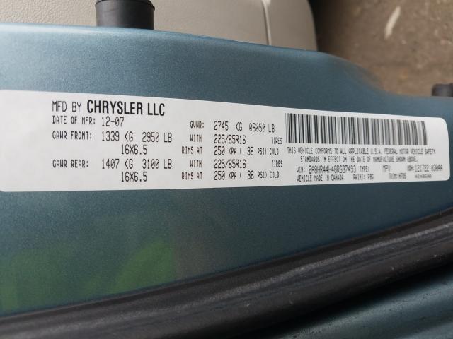 2A8HR44H48R687493 - 2008 CHRYSLER TOWN & COUNTRY LX  photo 10