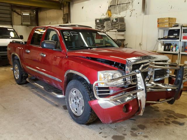 1D7HW58J46S504629 - 2006 DODGE DAKOTA QUA MAROON photo 1