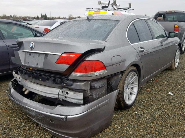 WBAHL83516DT03545 - 2006 BMW 750 I GRAY photo 4