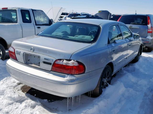 1YVGF22D715224826 - 2001 MAZDA 626 ES SILVER photo 4