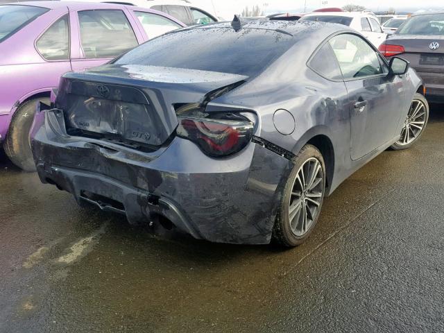 JF1ZNAA10D1710253 - 2013 TOYOTA SCION FR-S GRAY photo 4