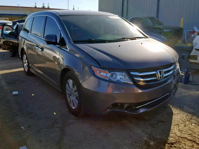 5FNRL5H34GB046176 - 2016 HONDA ODYSSEY SE GRAY photo 1