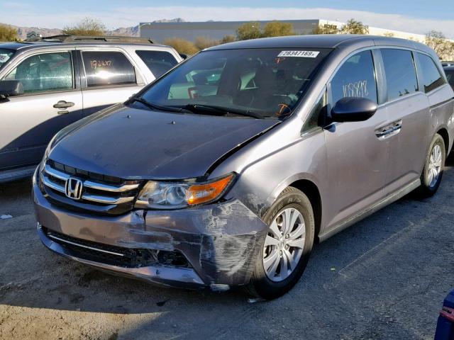 5FNRL5H34GB046176 - 2016 HONDA ODYSSEY SE GRAY photo 2