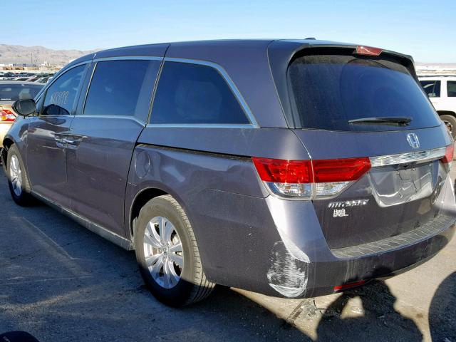 5FNRL5H34GB046176 - 2016 HONDA ODYSSEY SE GRAY photo 3