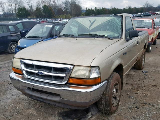 1FTYR10C9YPB32847 - 2000 FORD RANGER GOLD photo 2