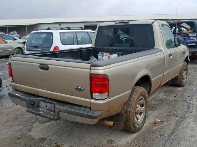 1FTYR10C9YPB32847 - 2000 FORD RANGER GOLD photo 4