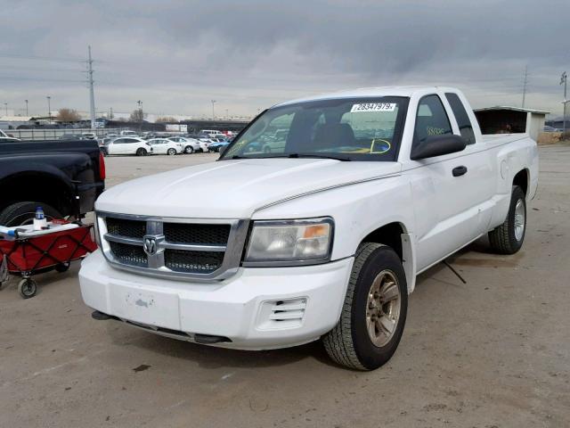 1D3HW32N48S587001 - 2008 DODGE DAKOTA SXT WHITE photo 2