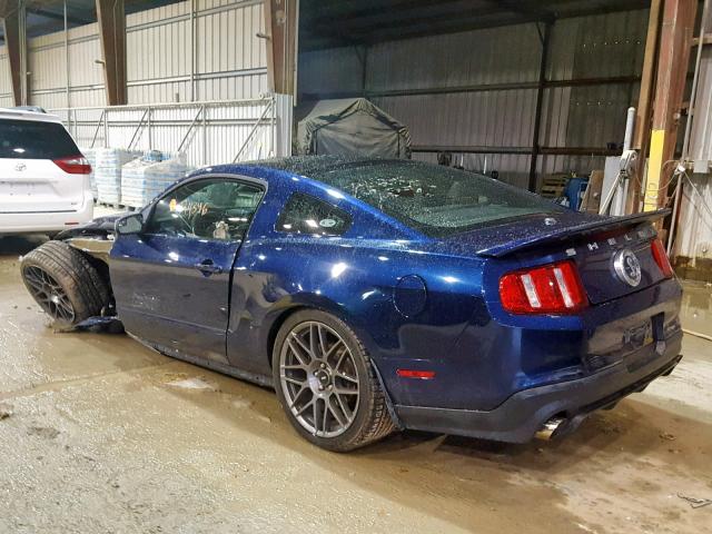 1ZVBP8JS2C5218190 - 2012 FORD MUSTANG SH BLUE photo 3