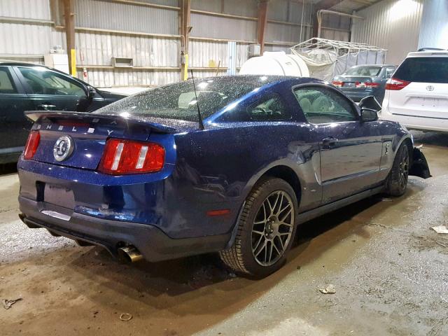 1ZVBP8JS2C5218190 - 2012 FORD MUSTANG SH BLUE photo 4