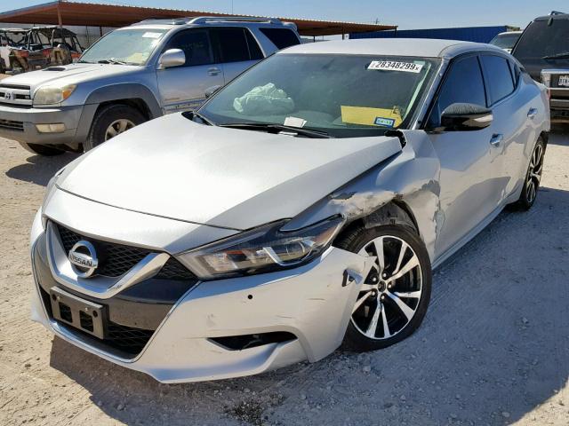 1N4AA6AP3JC360885 - 2018 NISSAN MAXIMA 3.5 SILVER photo 2