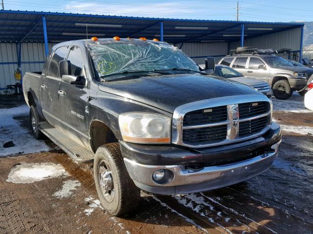 3D7LX39C76G281960 - 2006 DODGE RAM 3500 BLACK photo 1