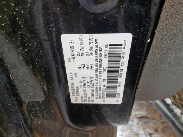 3D7LX39C76G281960 - 2006 DODGE RAM 3500 BLACK photo 10