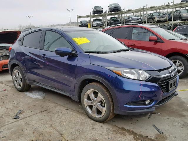 3CZRU6H54HM716501 - 2017 HONDA HR-V EX BLUE photo 1