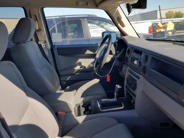 1J8HH48K66C203273 - 2006 JEEP COMMANDER ვერცხლისფერი ფოტო 5