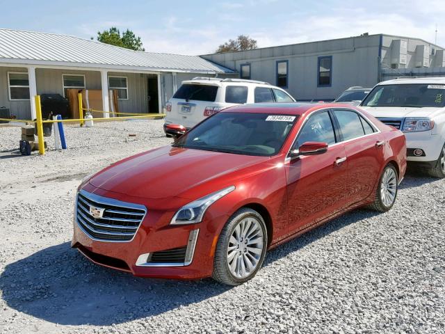 1G6AS5SS6J0119654 - 2018 CADILLAC CTS PREMIU RED photo 2