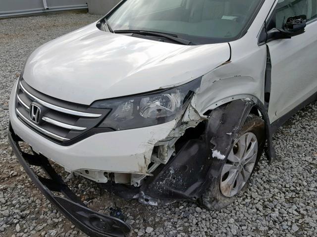 5J6RM3H78DL027279 - 2013 HONDA CR-V EXL WHITE photo 9