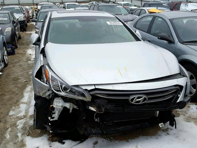 5NPE34AF2HH478460 - 2017 HYUNDAI SONATA SPO SILVER photo 7