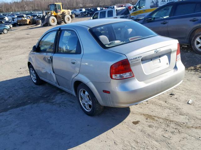 KL1TD52625B477404 - 2005 CHEVROLET AVEO BASE Күміс фото 3