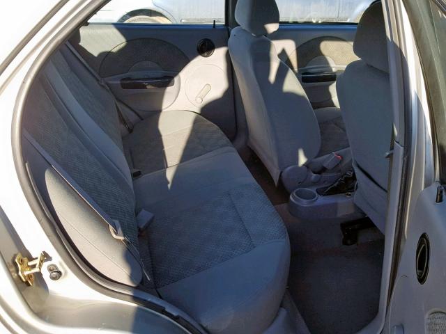 KL1TD52625B477404 - 2005 CHEVROLET AVEO BASE Күміс фото 6