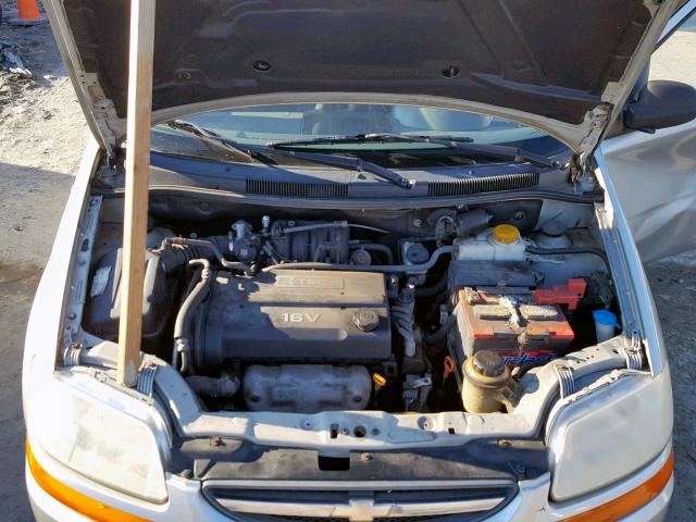 KL1TD52625B477404 - 2005 CHEVROLET AVEO BASE Күміс фото 7