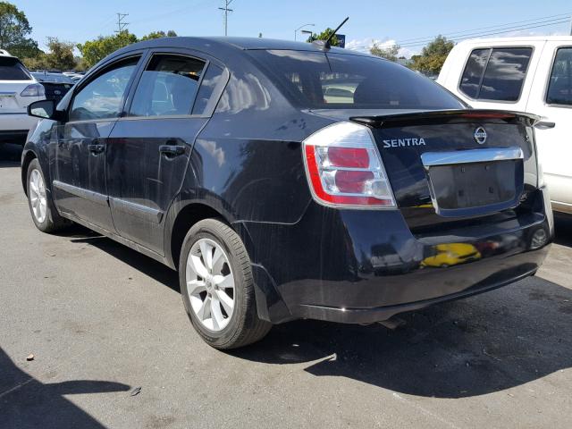 3N1AB6AP4BL732430 - 2011 NISSAN SENTRA 2.0 BLACK photo 3