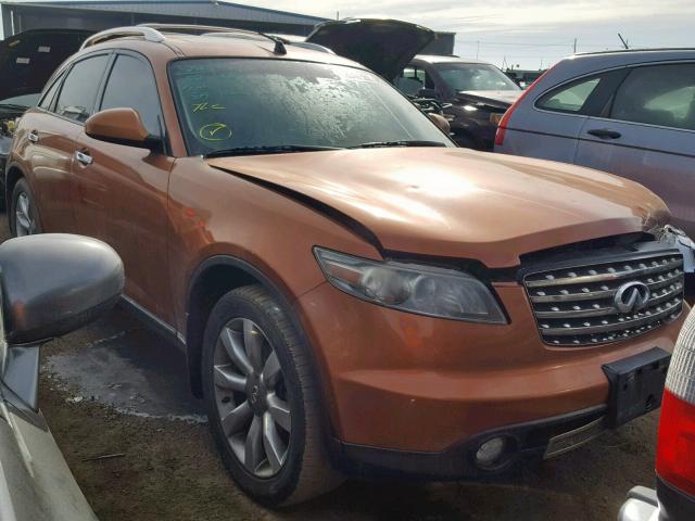 JNRAS08W75X215221 - 2005 INFINITI FX35 ORANGE photo 1