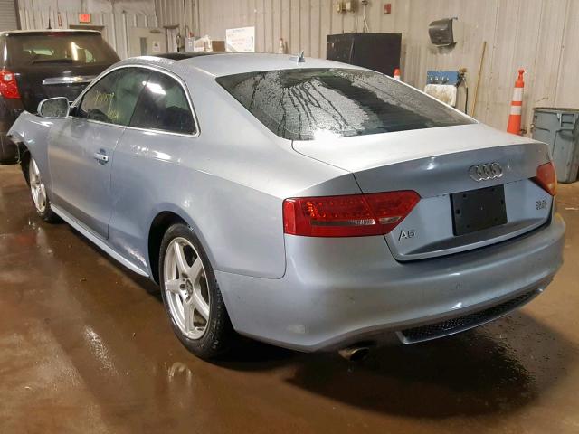 WAUWKAFRXAA085180 - 2010 AUDI A5 PRESTIG BLUE photo 3