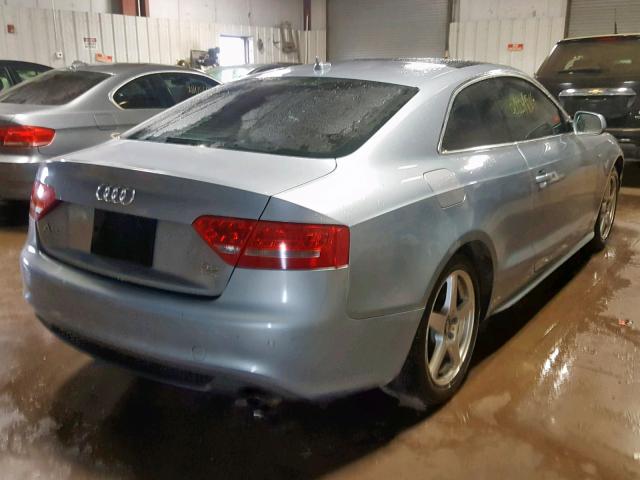 WAUWKAFRXAA085180 - 2010 AUDI A5 PRESTIG BLUE photo 4