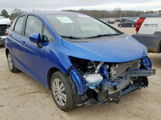 3HGGK5H54HM708686 - 2017 HONDA FIT LX BLUE photo 1