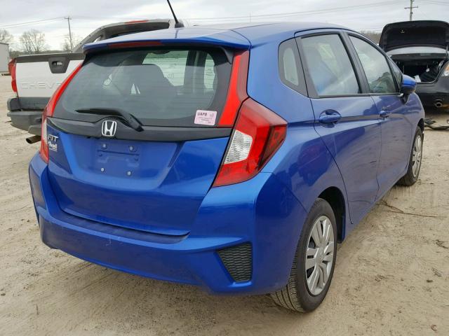 3HGGK5H54HM708686 - 2017 HONDA FIT LX BLUE photo 4