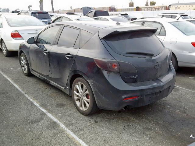 JM1BL1H53A1183590 - 2010 MAZDA 3 S BLACK photo 3