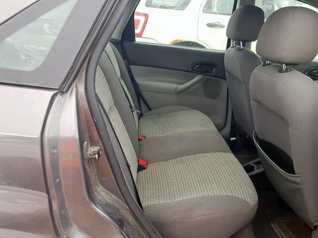 1FAFP34N56W182495 - 2006 FORD FOCUS ZX4 GRAY photo 6