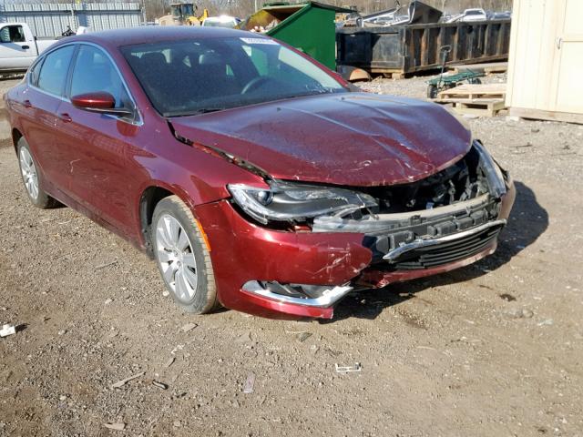 1C3CCCFB4GN162679 - 2016 CHRYSLER 200 LX BURGUNDY photo 1