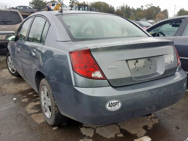 1G8AJ55F87Z188925 - 2007 SATURN ION LEVEL CHARCOAL photo 3