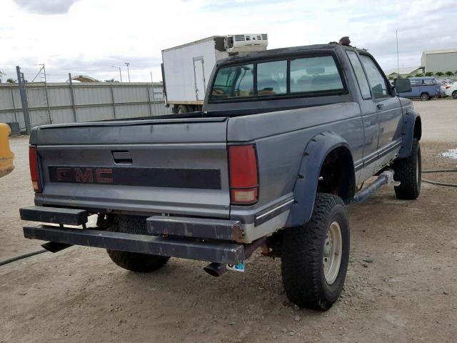 1GTDT14R8H2528926 - 1987 GMC S TRUCK S1 GRAY photo 4