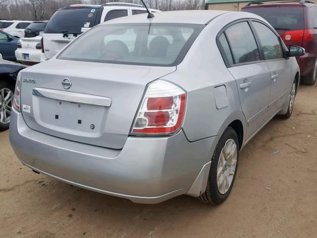 3N1AB6AP7AL653445 - 2010 NISSAN SENTRA 2.0 SILVER photo 4