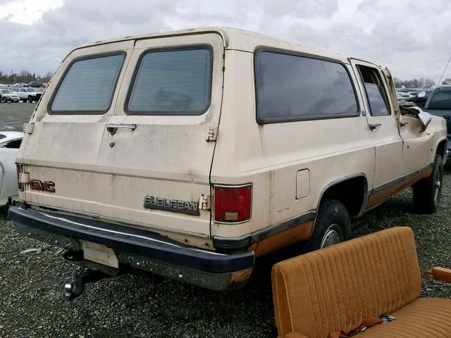 1GKGV26KXLF500788 - 1990 GMC SUBURBAN V TAN photo 4