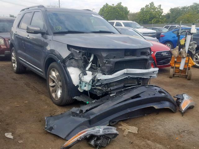 1FM5K7F98DGA99268 - 2013 FORD EXPLORER L CHARCOAL photo 1