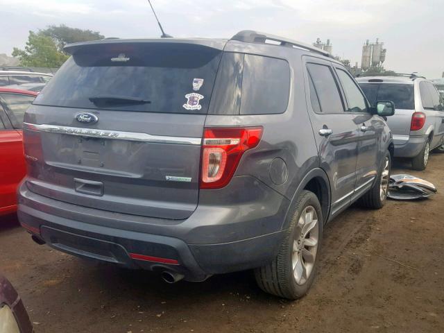 1FM5K7F98DGA99268 - 2013 FORD EXPLORER L CHARCOAL photo 4