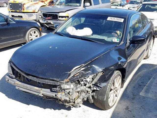 1HGCS22868A005488 - 2008 HONDA ACCORD EXL BLACK photo 2