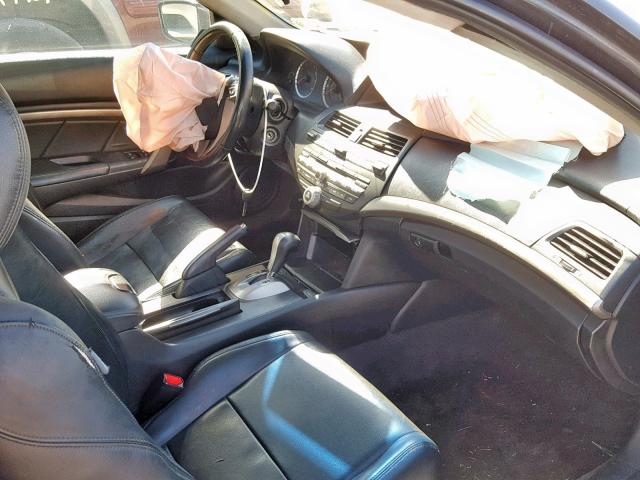 1HGCS22868A005488 - 2008 HONDA ACCORD EXL BLACK photo 5